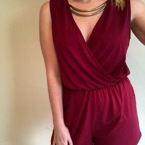 Classy Red romper!